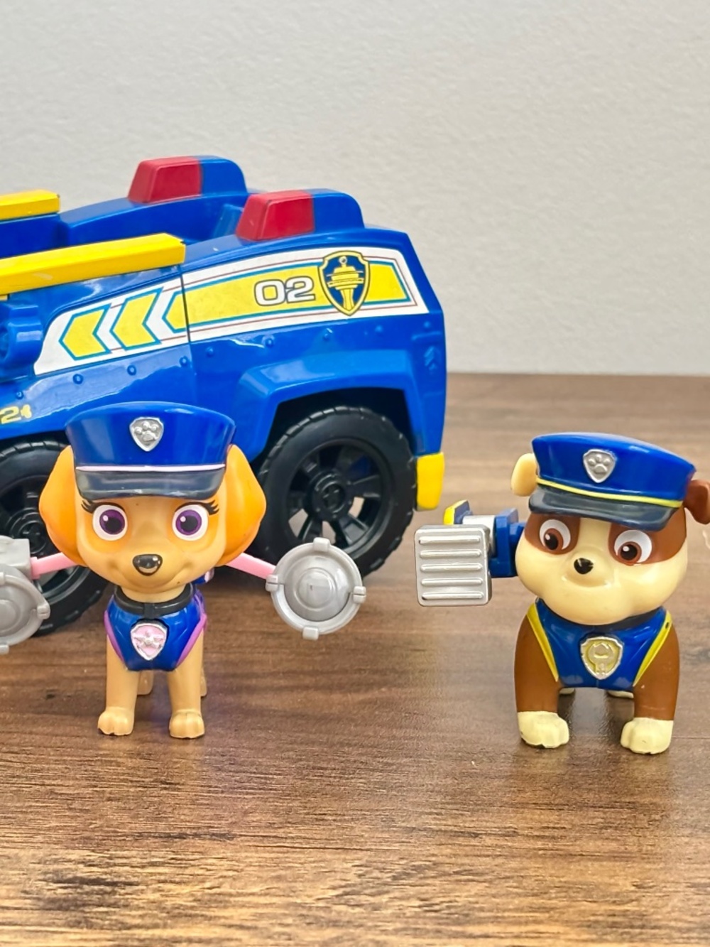 Paw Patrol Ultimate Rescue Skye Rubble Figures Police Car Truck Toy Play Set Pup